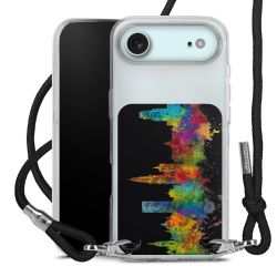 New Carry Case Transparent Stoff schwarz/silber