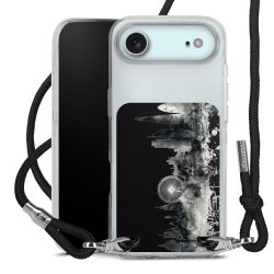 New Carry Case Transparent Stoff schwarz/silber