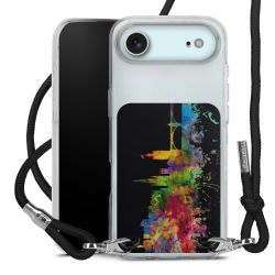 New Carry Case Transparent Stoff schwarz/silber