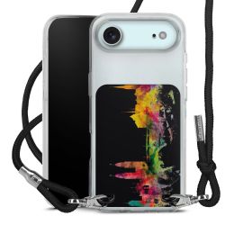 New Carry Case Transparent Stoff schwarz/silber