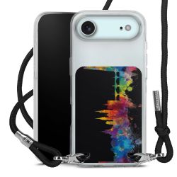 New Carry Case Transparent Stoff schwarz/silber