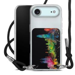 New Carry Case Transparent Stoff schwarz/silber