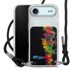 New Carry Case Transparent Stoff schwarz/silber