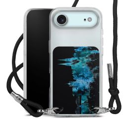 New Carry Case Transparent Stoff schwarz/silber