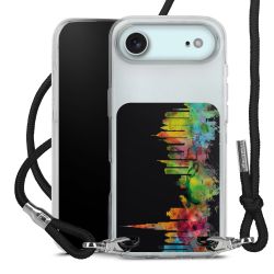 New Carry Case Transparent Stoff schwarz/silber