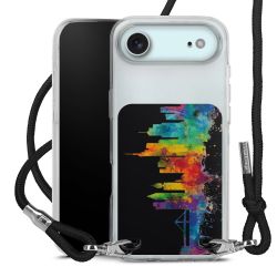 New Carry Case Transparent Stoff schwarz/silber