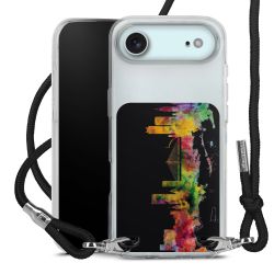 New Carry Case Transparent Stoff schwarz/silber