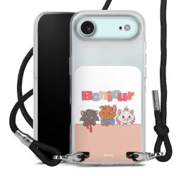 New Carry Case Transparent Stoff schwarz/silber