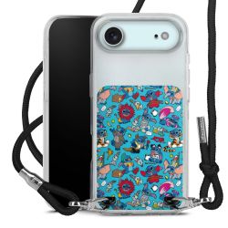 New Carry Case Transparent Stoff schwarz/silber