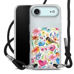 New Carry Case Transparent Stoff schwarz/silber