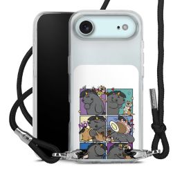 Carry Case Stoff schwarz/silber