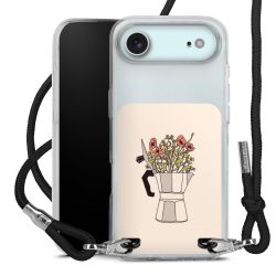 New Carry Case Transparent Stoff schwarz/silber