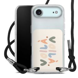 New Carry Case Transparent Stoff schwarz/silber