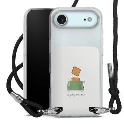 New Carry Case Transparent Stoff schwarz/silber