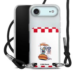 New Carry Case Transparent Stoff schwarz/silber