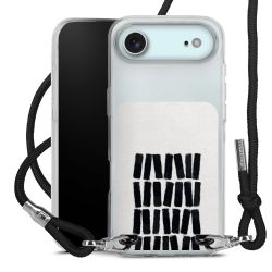 New Carry Case Transparent Stoff schwarz/silber