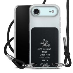 New Carry Case Transparent Stoff schwarz/silber