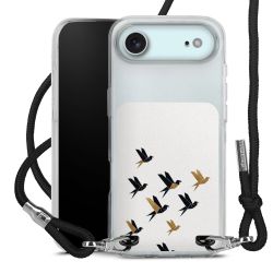 New Carry Case Transparent Stoff schwarz/silber