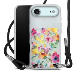 New Carry Case Transparent Stoff schwarz/silber