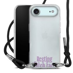 New Carry Case Transparent Stoff schwarz/silber