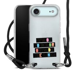 New Carry Case Transparent Stoff schwarz/silber