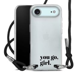 New Carry Case Transparent Stoff schwarz/silber