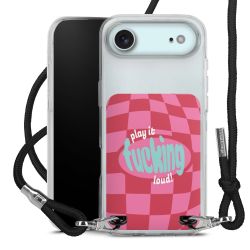 New Carry Case Transparent Stoff schwarz/silber