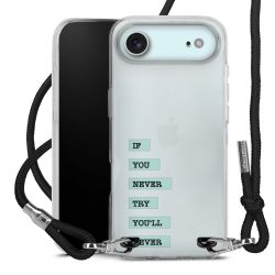 New Carry Case Transparent Stoff schwarz/silber