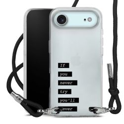 New Carry Case Transparent Stoff schwarz/silber