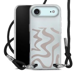 New Carry Case Transparent Stoff schwarz/silber