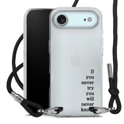 New Carry Case Transparent Stoff schwarz/silber