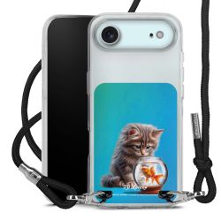 New Carry Case Transparent Stoff schwarz/silber