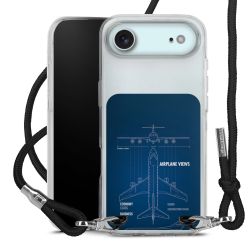 New Carry Case Transparent Stoff schwarz/silber