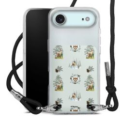 New Carry Case Transparent Stoff schwarz/silber