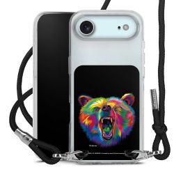 New Carry Case Transparent Stoff schwarz/silber