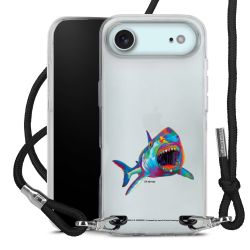 New Carry Case Transparent Stoff schwarz/silber