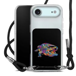 New Carry Case Transparent Stoff schwarz/silber