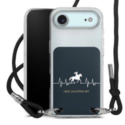 New Carry Case Transparent Stoff schwarz/silber