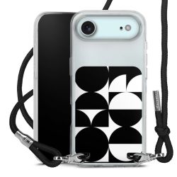 New Carry Case Transparent Stoff schwarz/silber