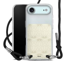 New Carry Case Transparent Stoff schwarz/silber