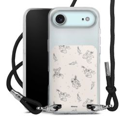 New Carry Case Transparent Stoff schwarz/silber