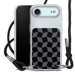 New Carry Case Transparent Stoff schwarz/silber