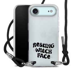 New Carry Case Transparent Stoff schwarz/silber