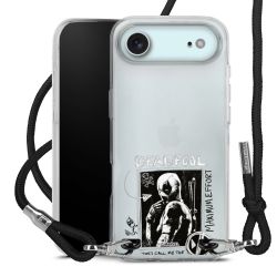 New Carry Case Transparent Stoff schwarz/silber