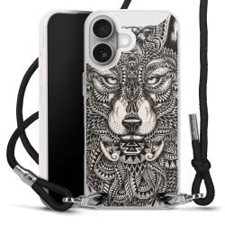 New Carry Case Transparent Stoff schwarz/silber