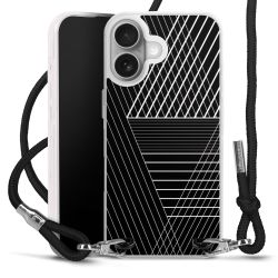 New Carry Case Transparent Stoff schwarz/silber