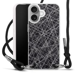 New Carry Case Transparent Stoff schwarz/silber