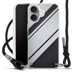 New Carry Case Transparent Stoff schwarz/silber