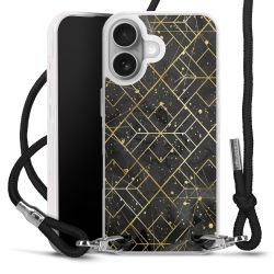 New Carry Case Transparent Stoff schwarz/silber