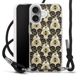 New Carry Case Transparent Stoff schwarz/silber